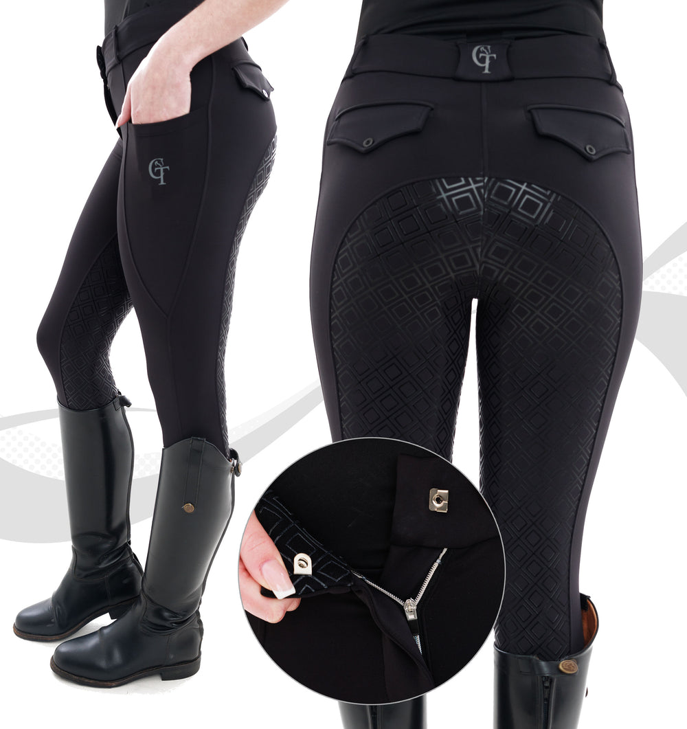 Young Rider Breeches Ultra Performance-Black