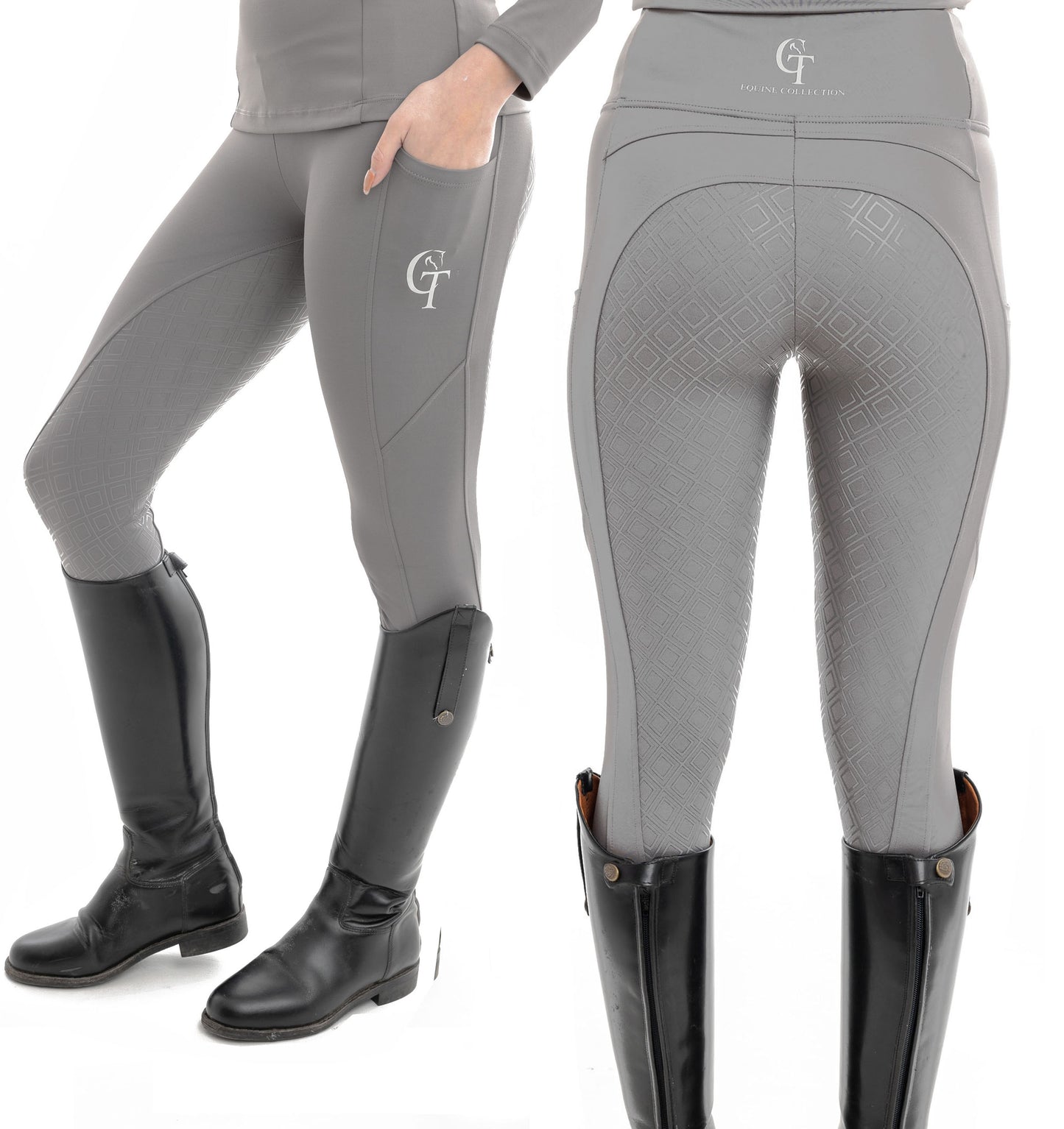 Girls Piper Extended Grip Tight- Kids Riding Pants
