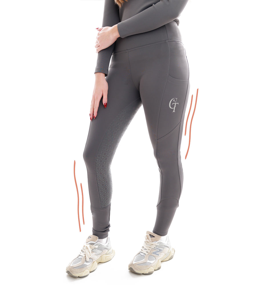 
                  
                    Winter Thermal Horse Riding Leggings full seat-Grey
                  
                