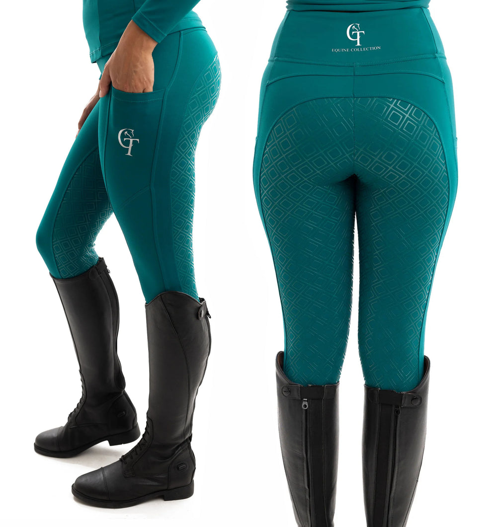 Horse Riding Leggings Full Seat- Jade