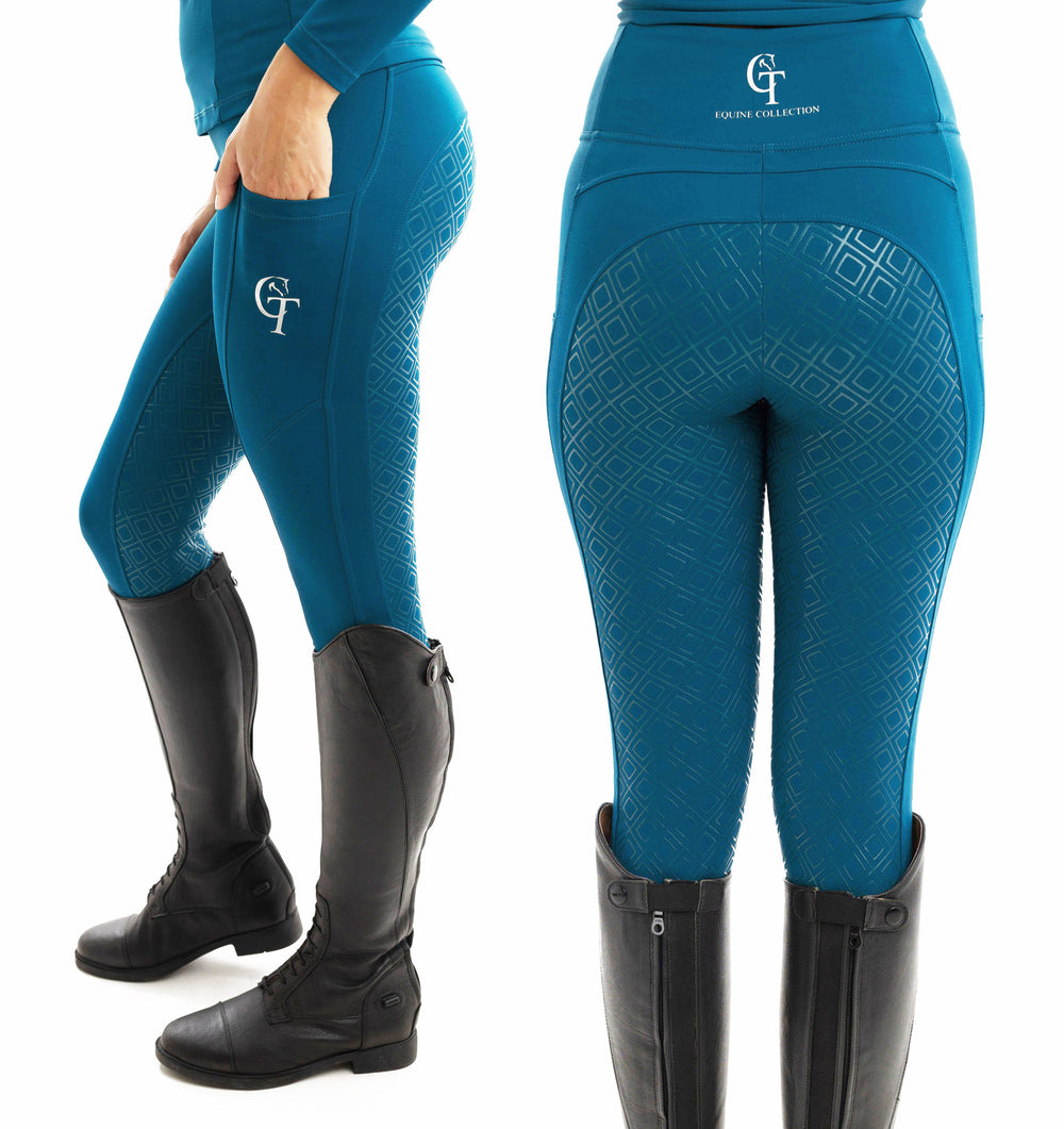 Horse Riding Leggings and Tights full seat Peacock CT Equine Collection CT Equine Collection