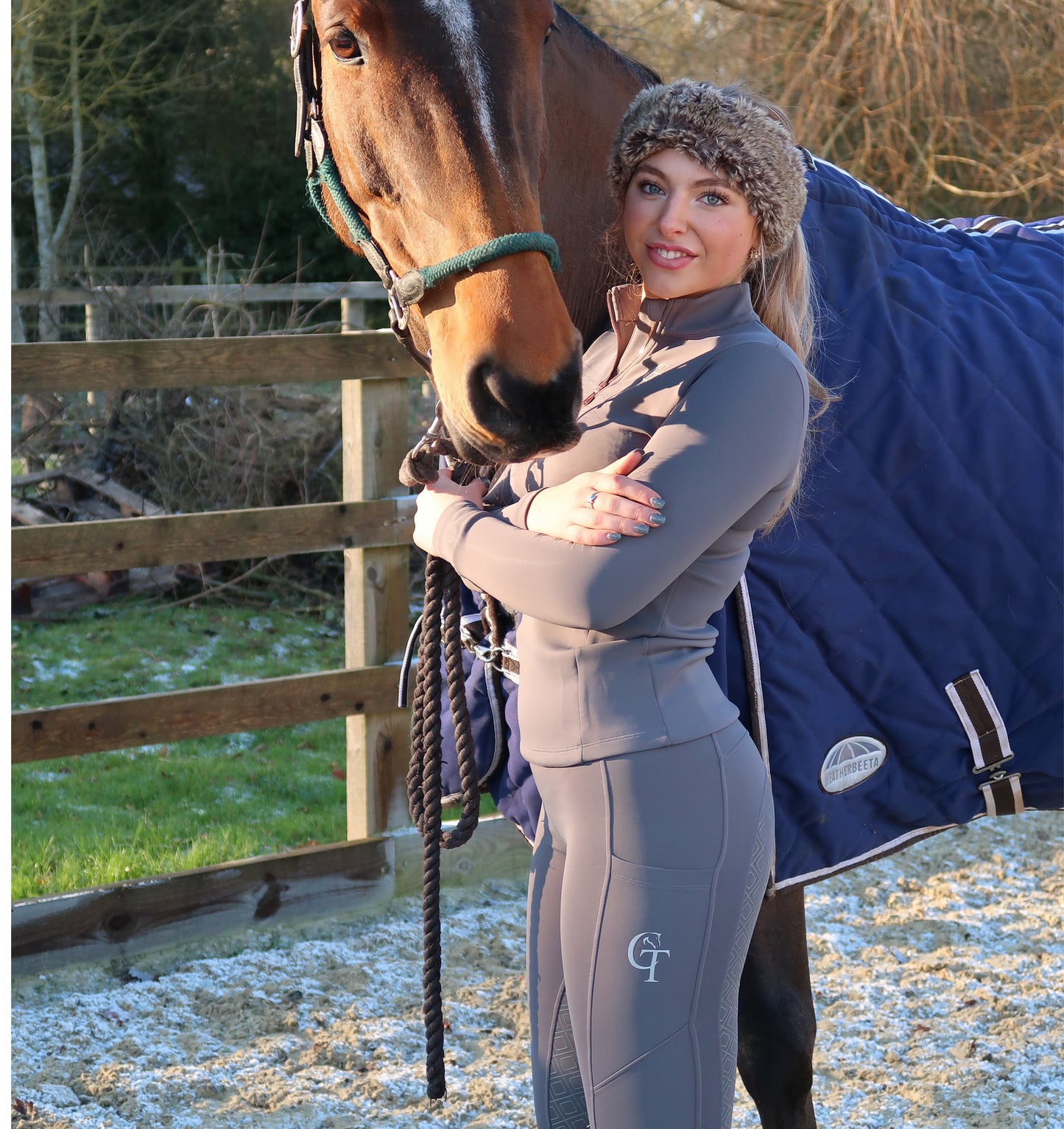 
                  
                    Winter Thermal Horse Riding Leggings full seat-Grey
                  
                