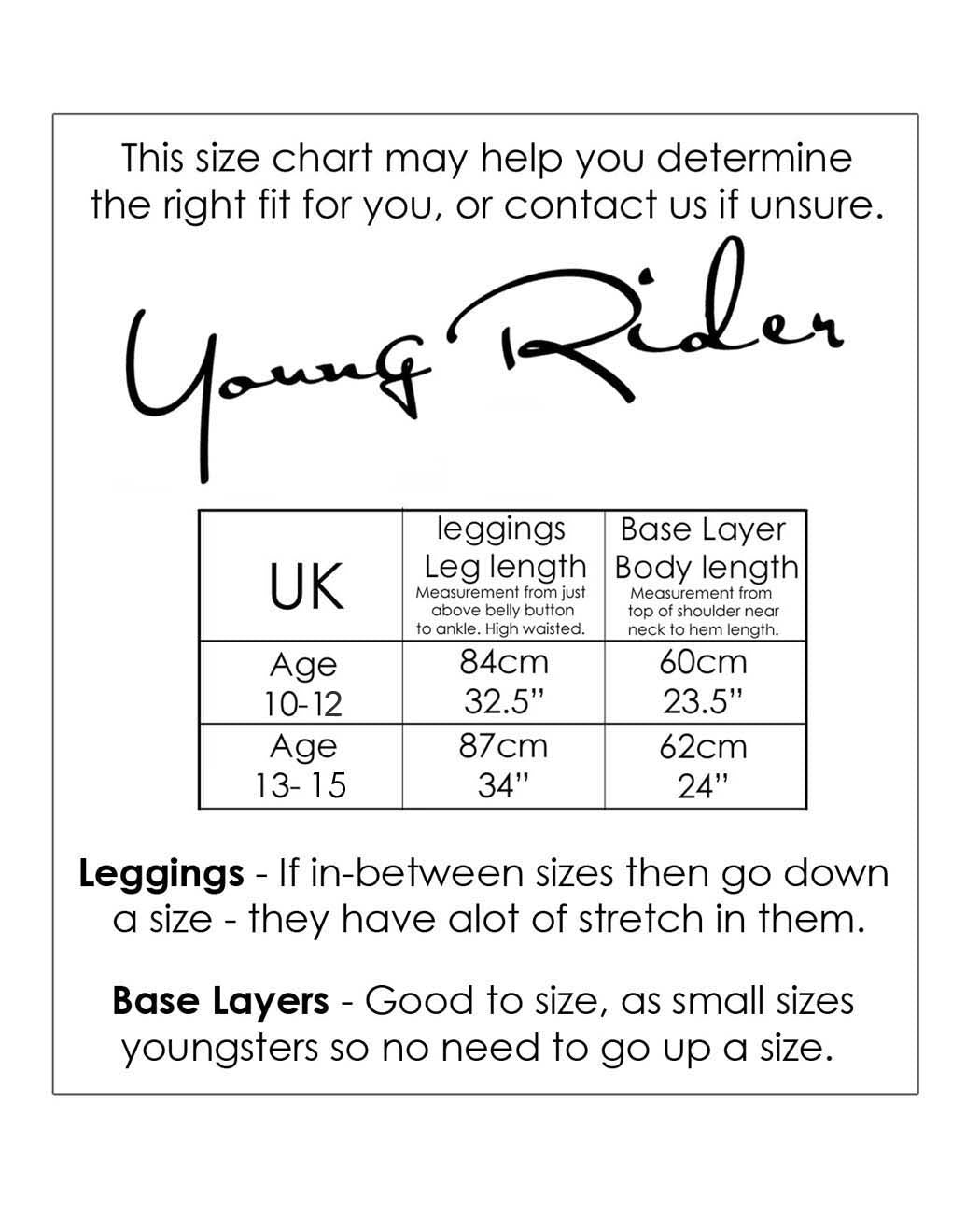 Young Rider White Show Leggings